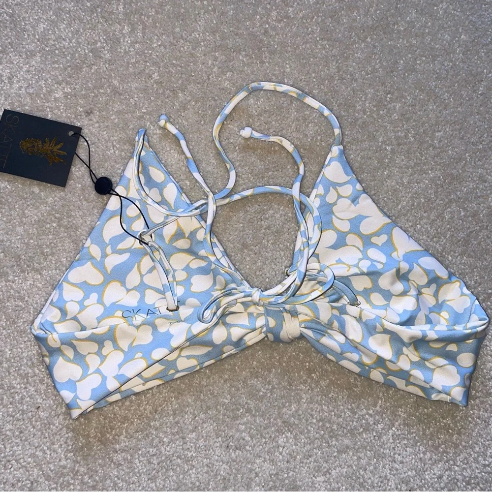 SKATIE Sarah top and Bobbi thick band bottom bikini set in Nantucket 🩵 - Picture 6 of 8